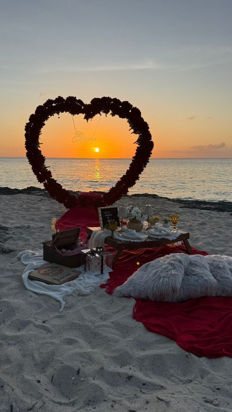 Flower Heart proposal setup