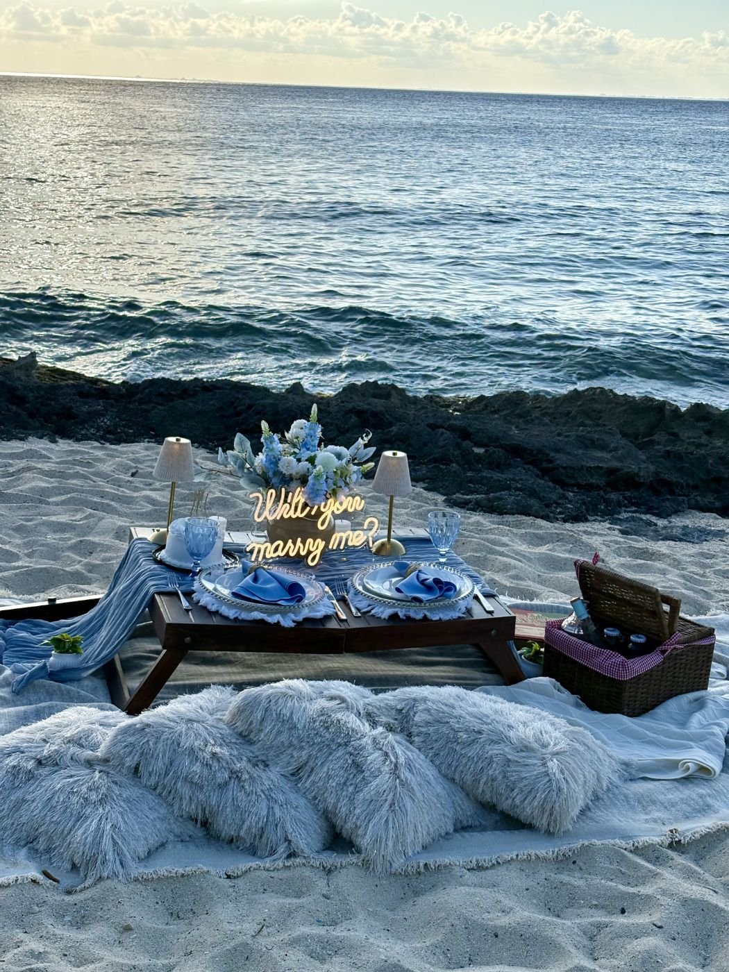 Will You Marry Me proposal setup